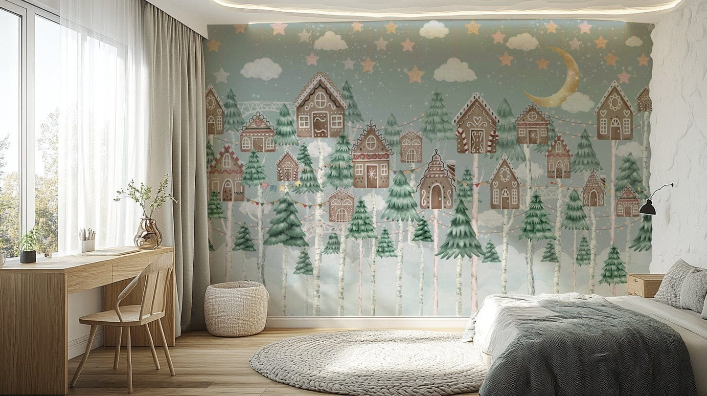 The composition is full and detailed, with a sense of winter charm.

