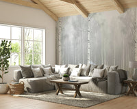 The mural has a realistic, high-resolution appearance.

