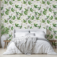 Fresh and airy floral wallpaper for modern homes

