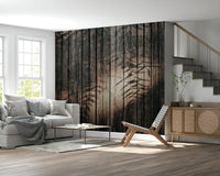 Delicate wood grain wallpaper mural with flowing textures for peaceful and stylish accent walls.