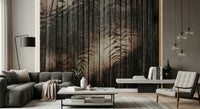 Wall mural featuring smooth, ethereal wood patterns for minimalist, modern, or contemporary interiors.