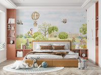 Animals rendered in a charming and artistic style.

