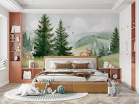 A peaceful woodland scene wallpaper.