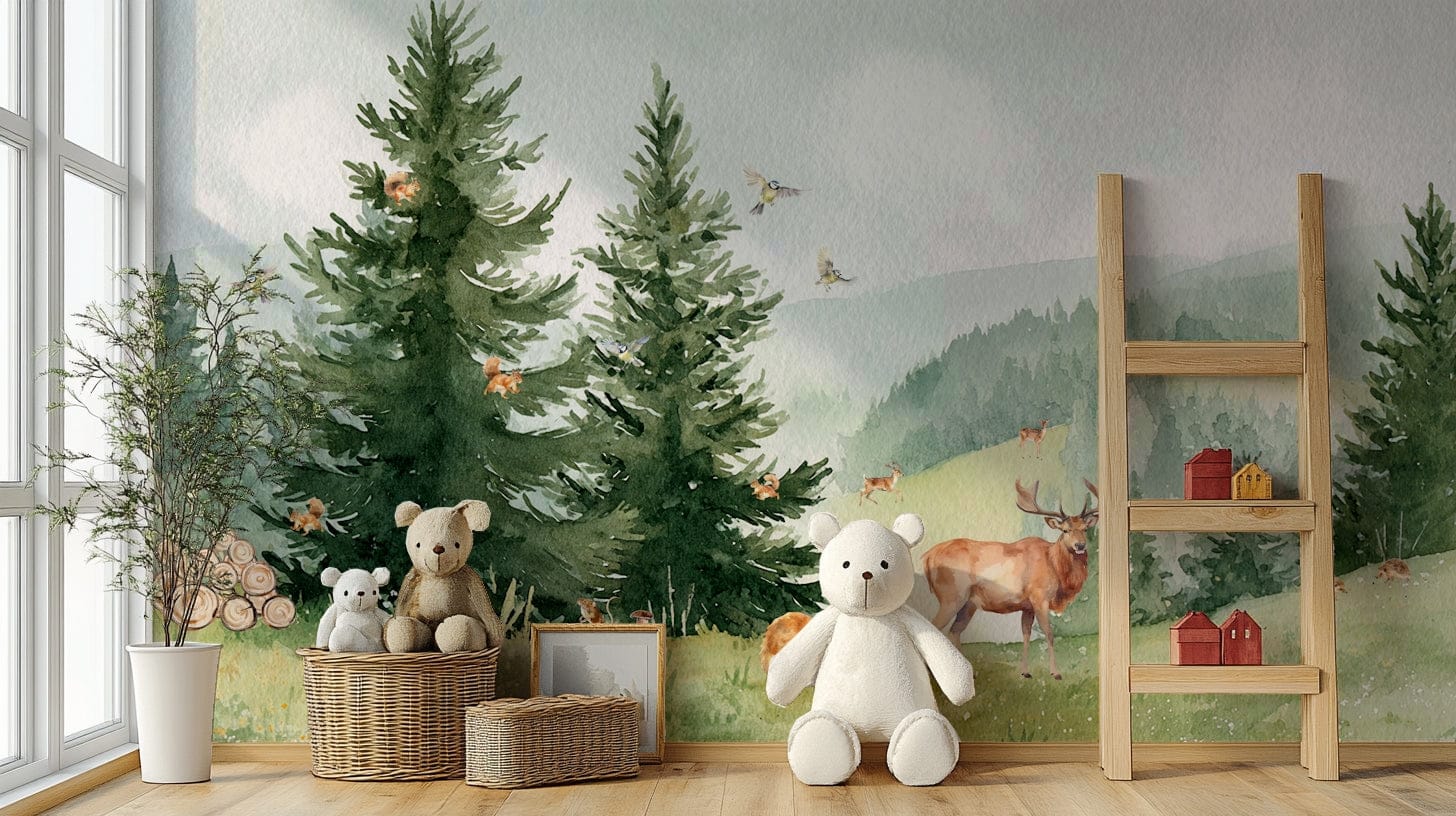 A beautiful woodland animal wall art.