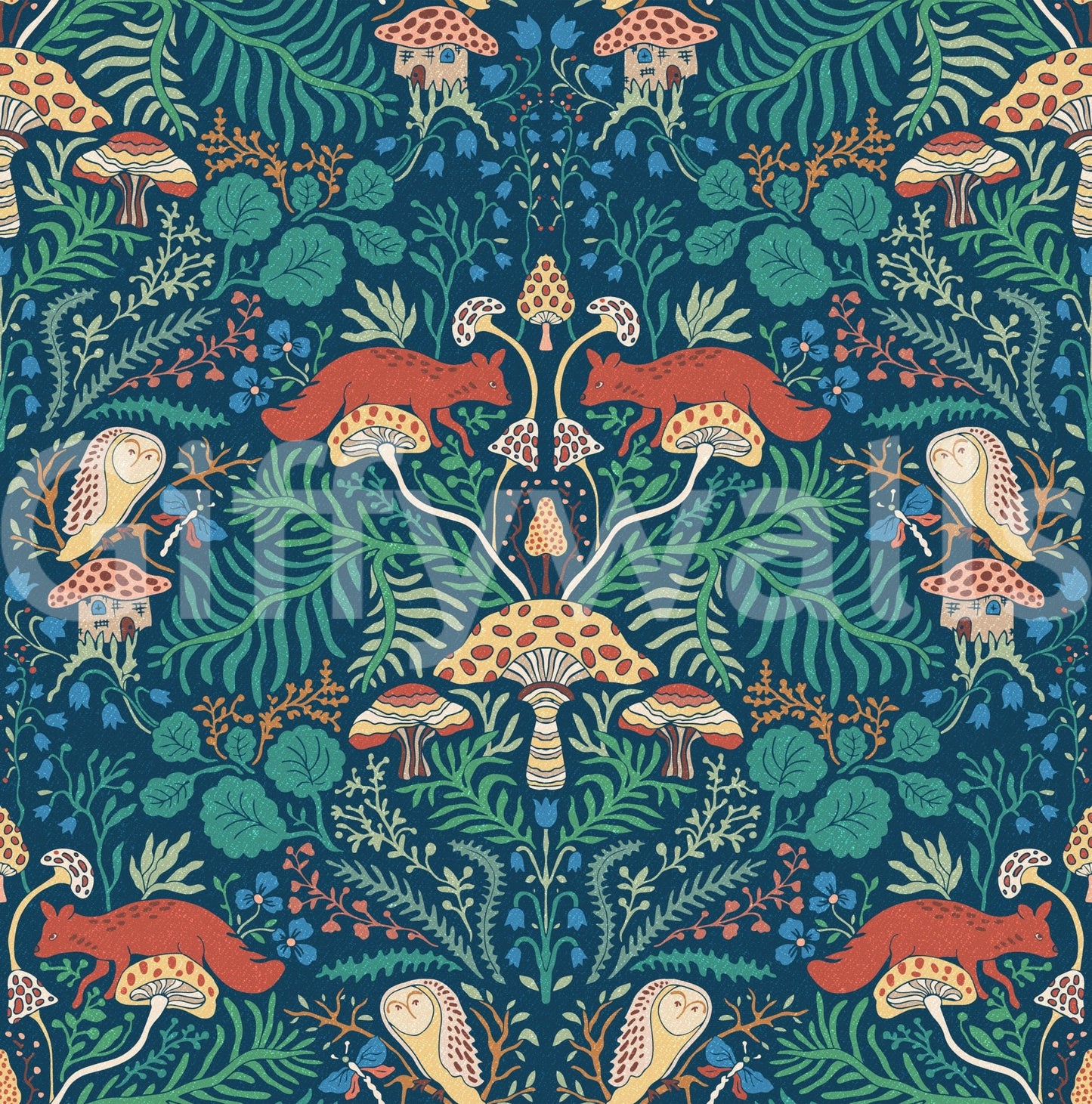 Captures the essence of a hidden forest floor.
