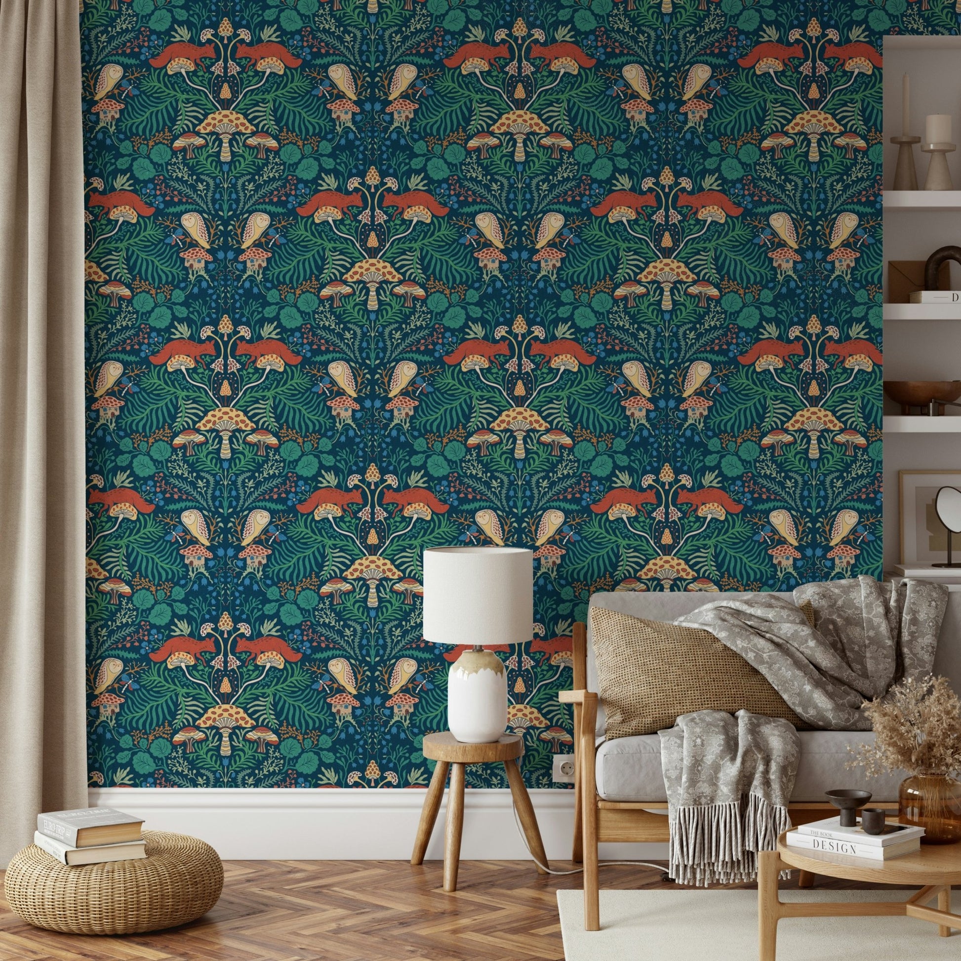 It gives a feeling of rustic charm and coziness.
