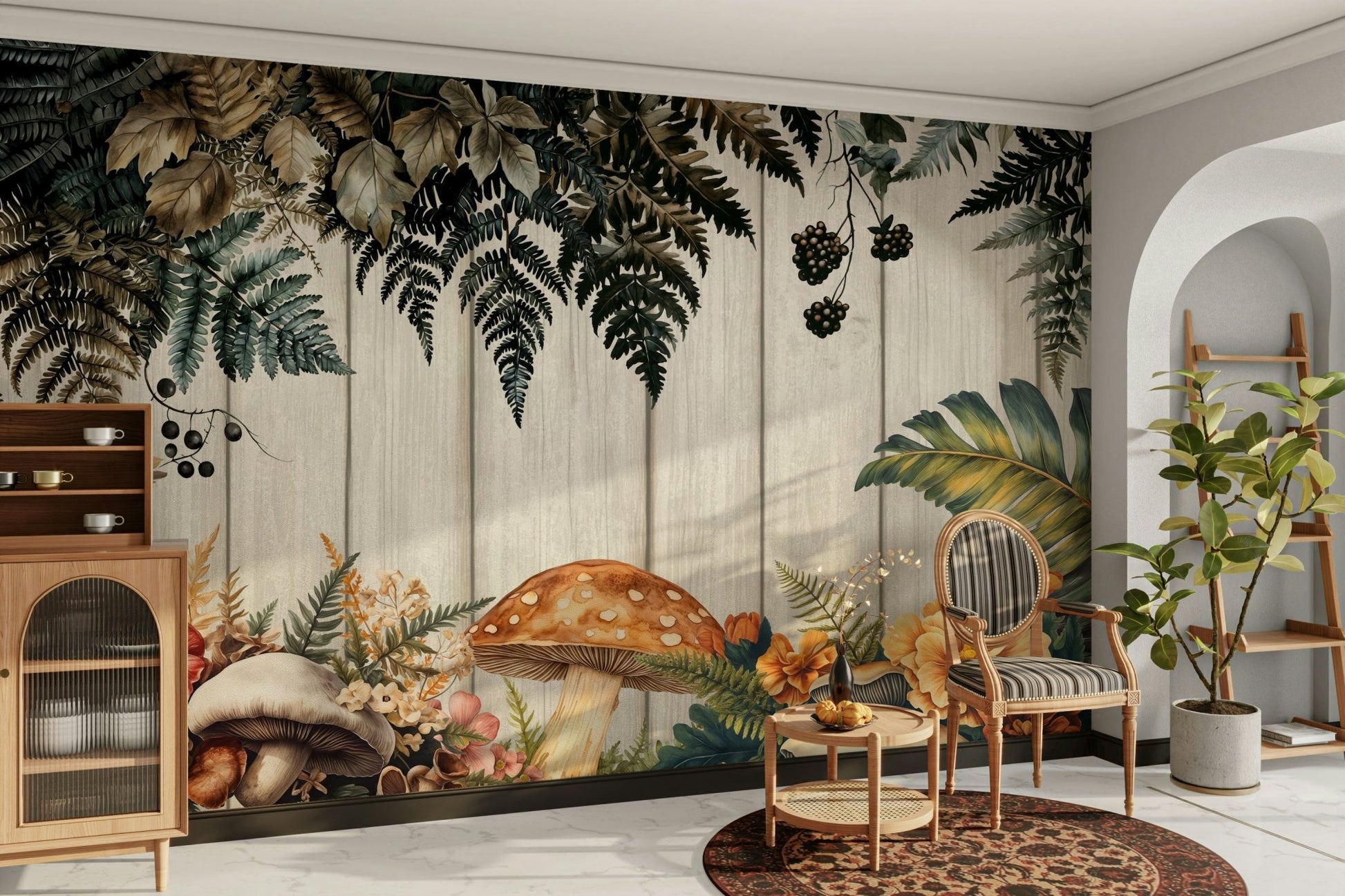 The design gives a feeling of quiet, natural beauty.

