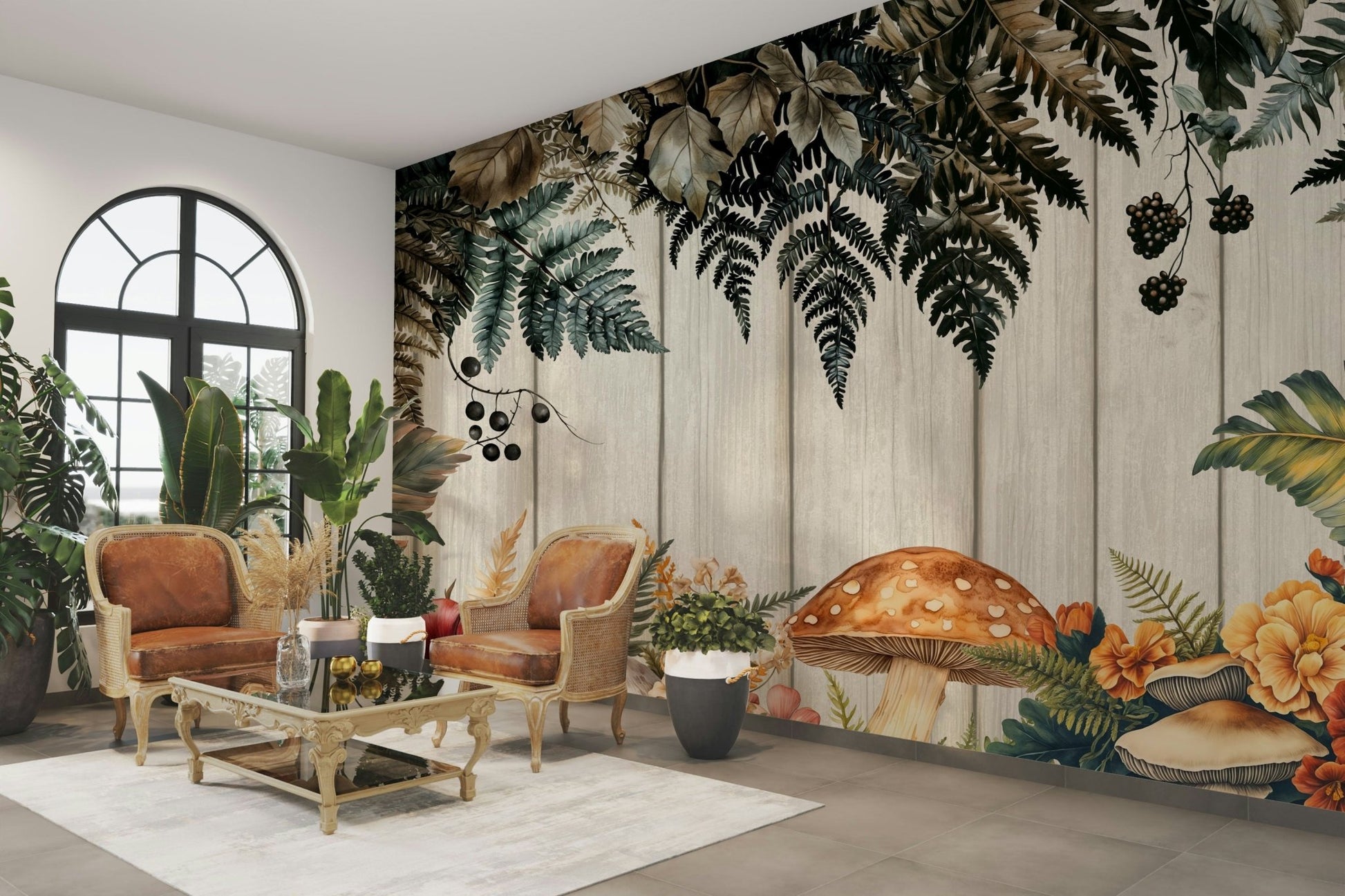 The feeling is one of earthy elegance.

