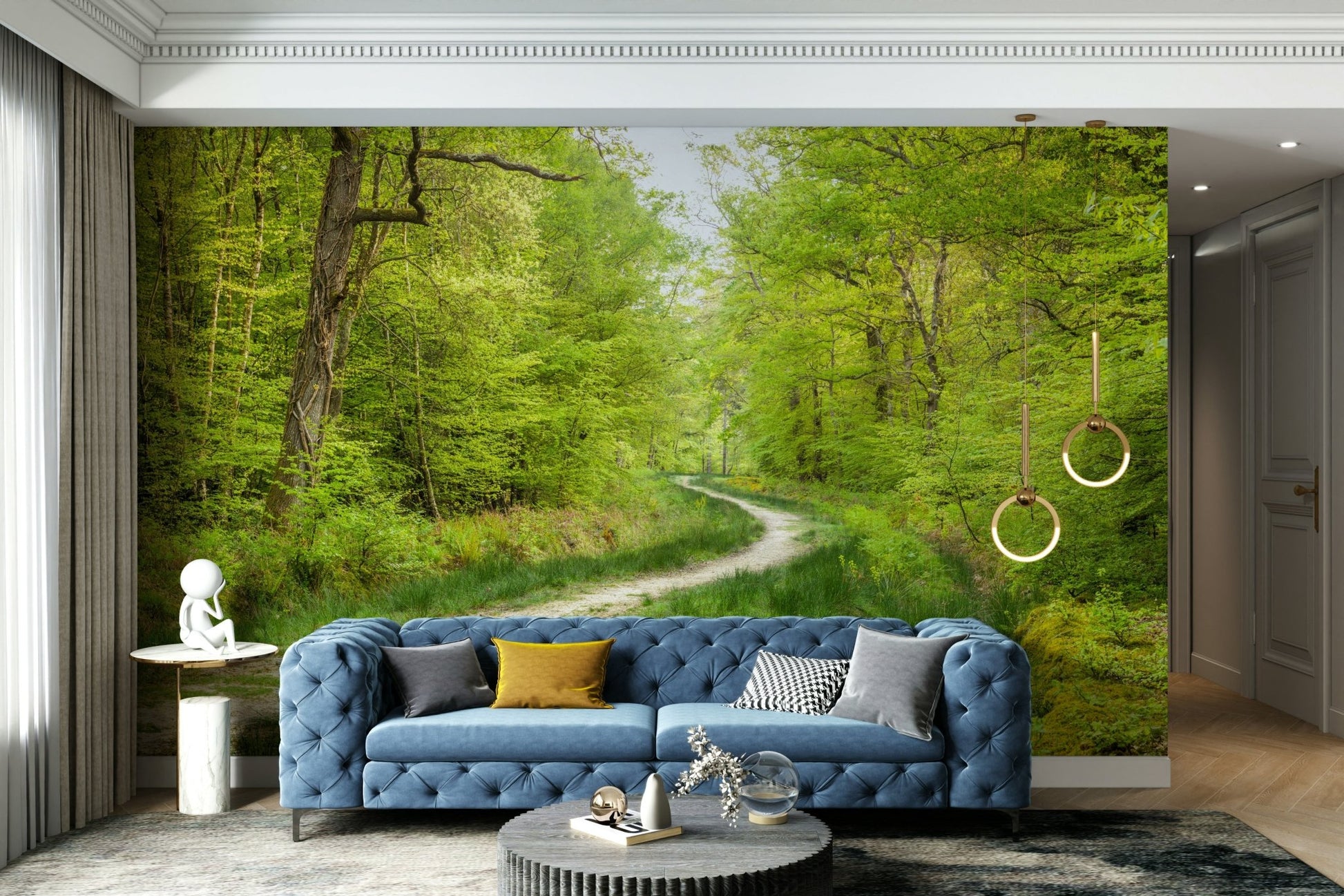 Woodland wanderlust wall mural

