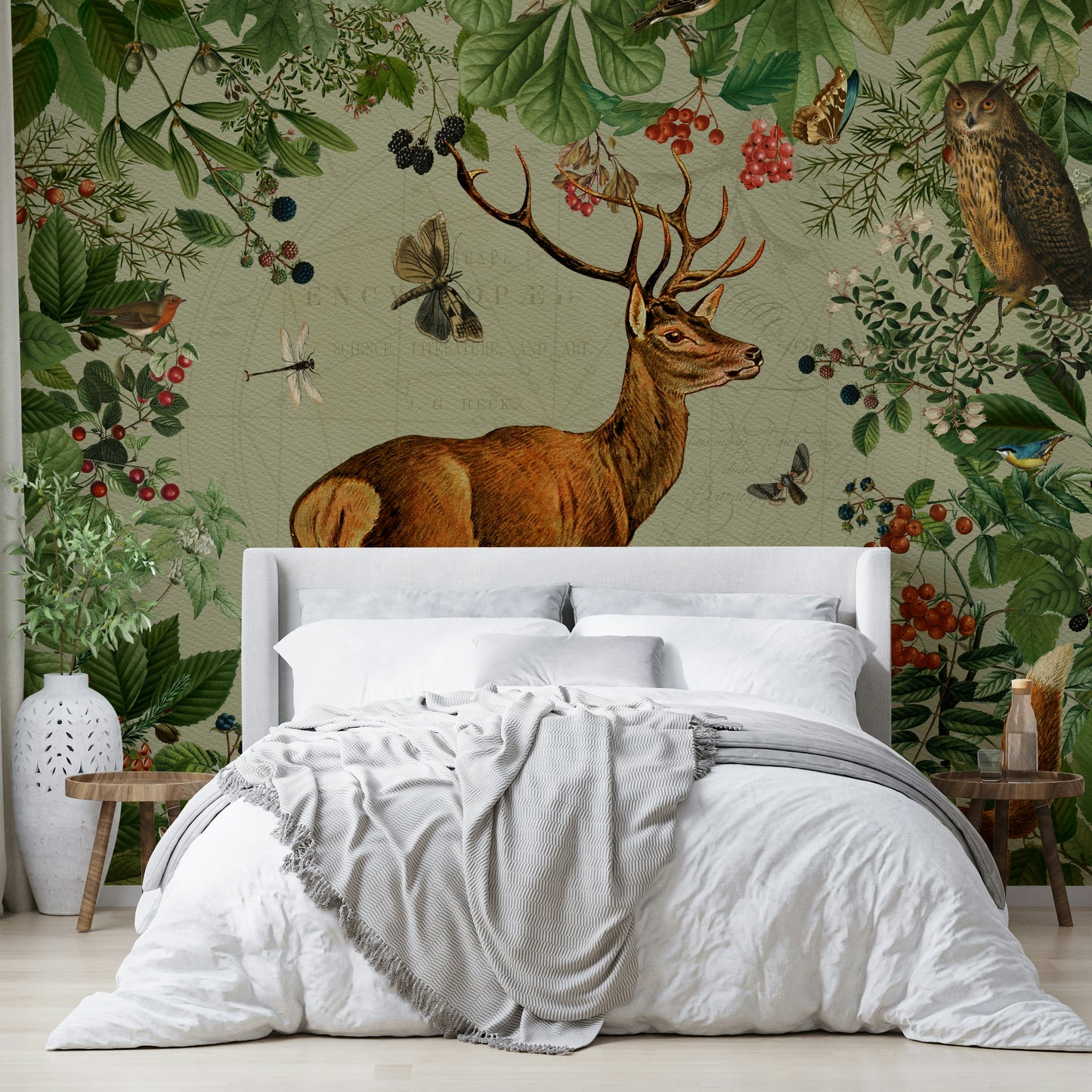 Storybook-style wallpaper for interiors

