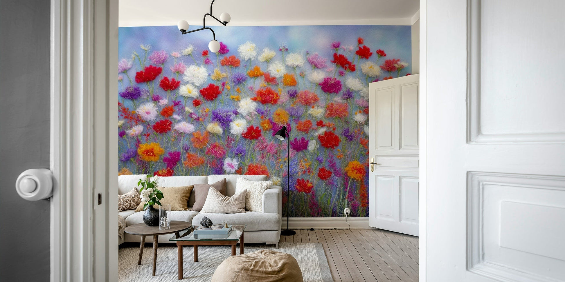 Wool Floral Fantasy Wall Mural

