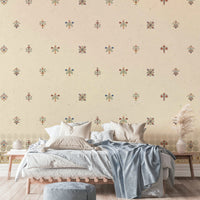 The colors are gentle and soft, with a natural, neutral palette.

