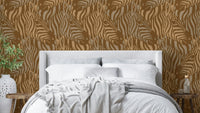 The image shows a peaceful, natural scene with a striped pattern.

