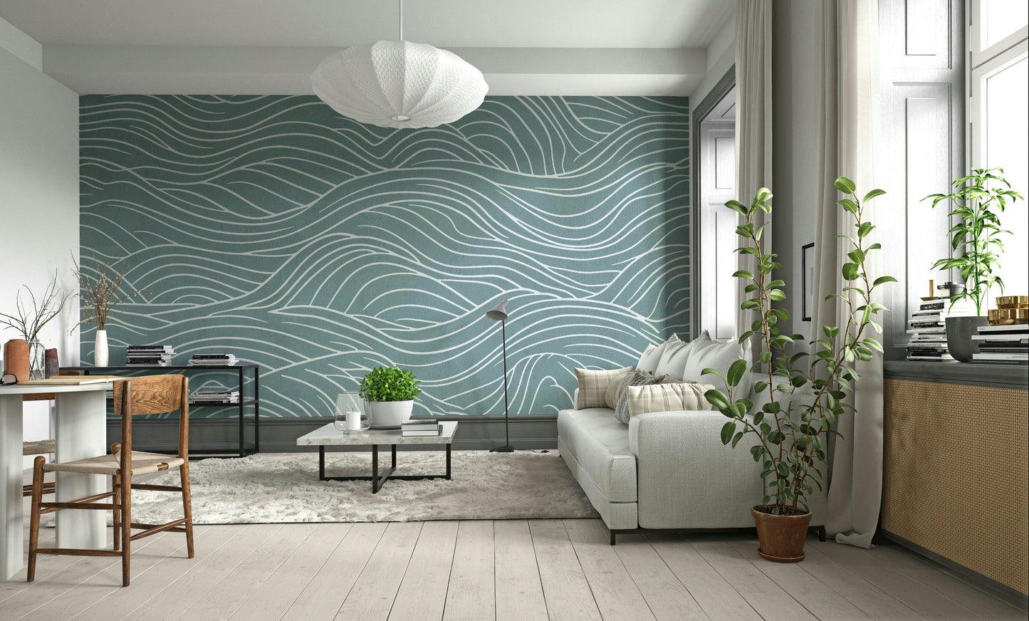 Wallpaper for walls with a fantastical landscape

